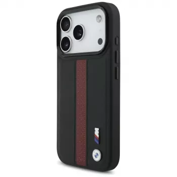 BMW M Perforated Stripe Logo MagSafe Case für iPhone 17 Pro Rot