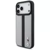 BMW M Perforated Stripe Logo MagSafe Case für iPhone 17 Pro Max Grau