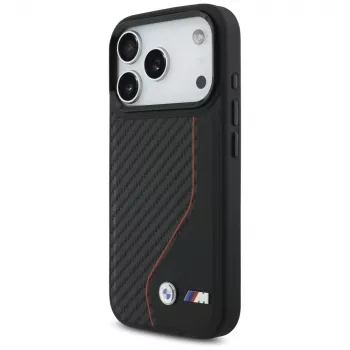 BMW M Carbon Line & Logo MagSafe Case für Apple iPhone 17 Pro Rot
