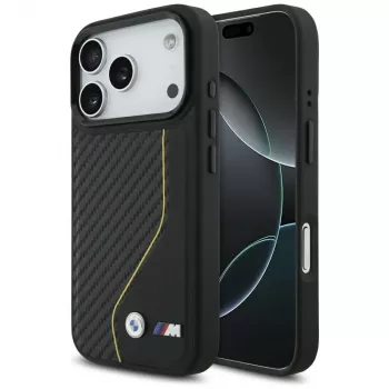BMW M Carbon Line & Logo MagSafe Case für iPhone 17 Pro Gelb