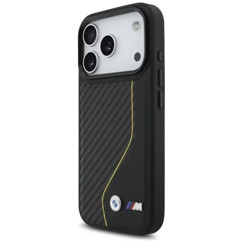 BMW M Carbon Line & Logo MagSafe Case für iPhone 17 Pro Gelb