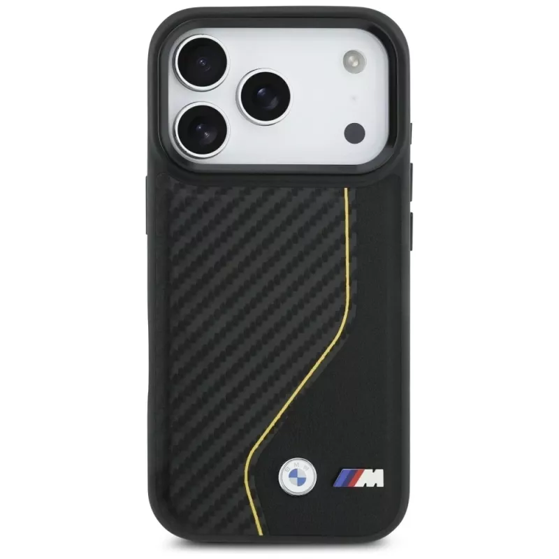 BMW M Carbon Line & Logo MagSafe Case für iPhone 17 Pro Gelb