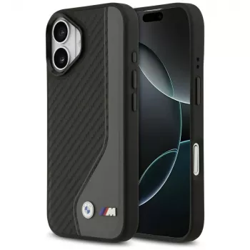 BMW M Carbon Logo MagSafe Case für iPhone 17 Anthrazit