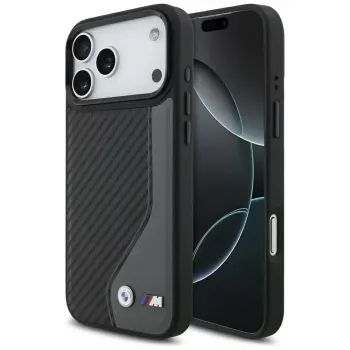 BMW M Carbon Logo MagSafe Case für Apple iPhone 17 Pro Max Anthrazit