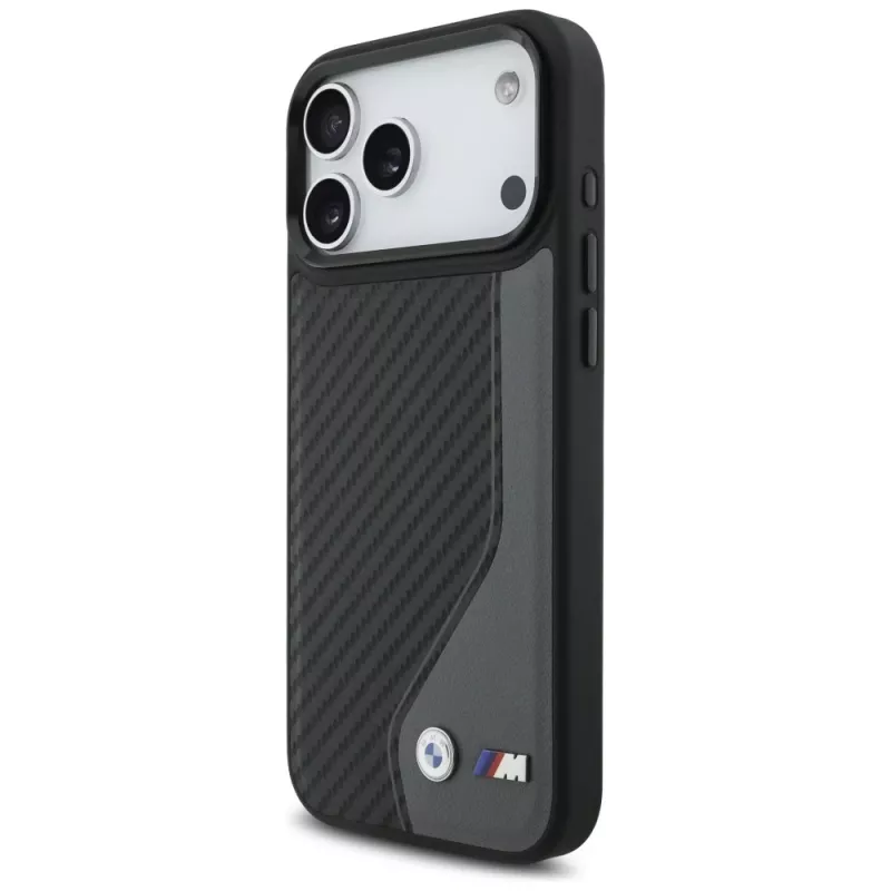 BMW M Carbon Logo MagSafe Case für Apple iPhone 17 Pro Max Anthrazit