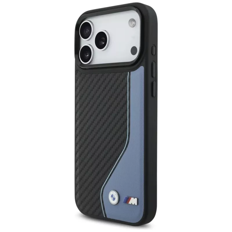 BMW M Carbon Logo MagSafe Case für iPhone 17 Pro Max Blau