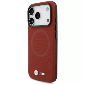 BMW M Series Metal Logo MagSafe Back Cover für Apple iPhone 17 Pro, Rot