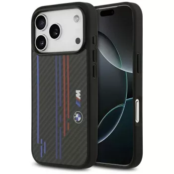 BMW M Kevlar Lines & Logo MagSafe Case für iPhone 17 Pro Schwarz