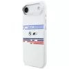 BMW M Silicon Horizontal Line MagSafe Case für iPhone Air Weiß