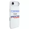 BMW M Silicon Horizontal Line MagSafe Case für iPhone Air Weiß