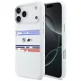 BMW M Silicon Horizontal Line MagSafe Case für iPhone 17 Pro Max Weiß