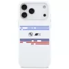 BMW M Silicon Horizontal Line MagSafe Case für iPhone 17 Pro Max Weiß