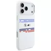 BMW M Silicon Horizontal Line MagSafe Case für iPhone 17 Pro Max Weiß