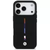 BMW M Silicon Tricolor Line MagSafe Case für iPhone 17 Pro Schwarz