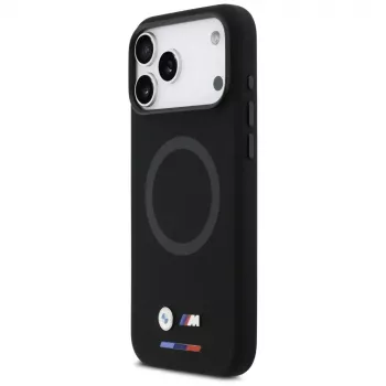BMW M Silicon Logo MagSafe Case für iPhone 17 Pro Max Schwarz