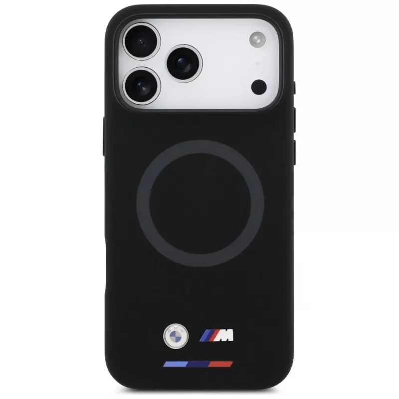 BMW M Silicon Logo MagSafe Case für iPhone 17 Pro Max Schwarz