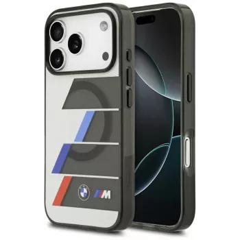 BMW M IML Metal Buttons TricolorLines MagSafe Case für iPhone 17 Pro Max Anthrazit