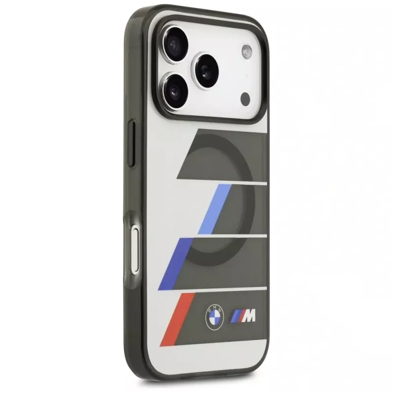BMW M IML Metal Buttons TricolorLines MagSafe Case für iPhone 17 Pro Max Anthrazit