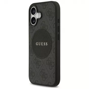 Guess 4G Circle Classic Logo MagSafe Case für iPhone 17 (Schwarz)