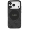 Guess 4G Circle Classic Logo MagSafe Case für iPhone 17 Pro (Schwarz)