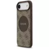 Guess 4G Circle Classic Logo MagSafe Case für iPhone Air, Braun