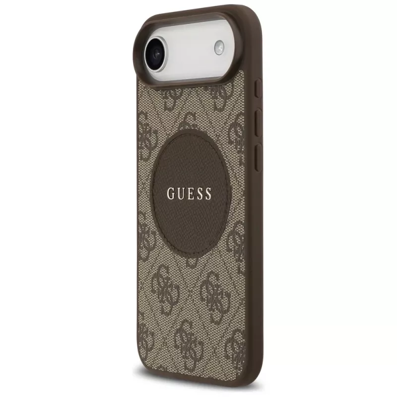 Guess 4G Circle Classic Logo MagSafe Case für iPhone Air, Braun