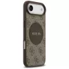 Guess 4G Circle Classic Logo MagSafe Case für iPhone Air, Braun