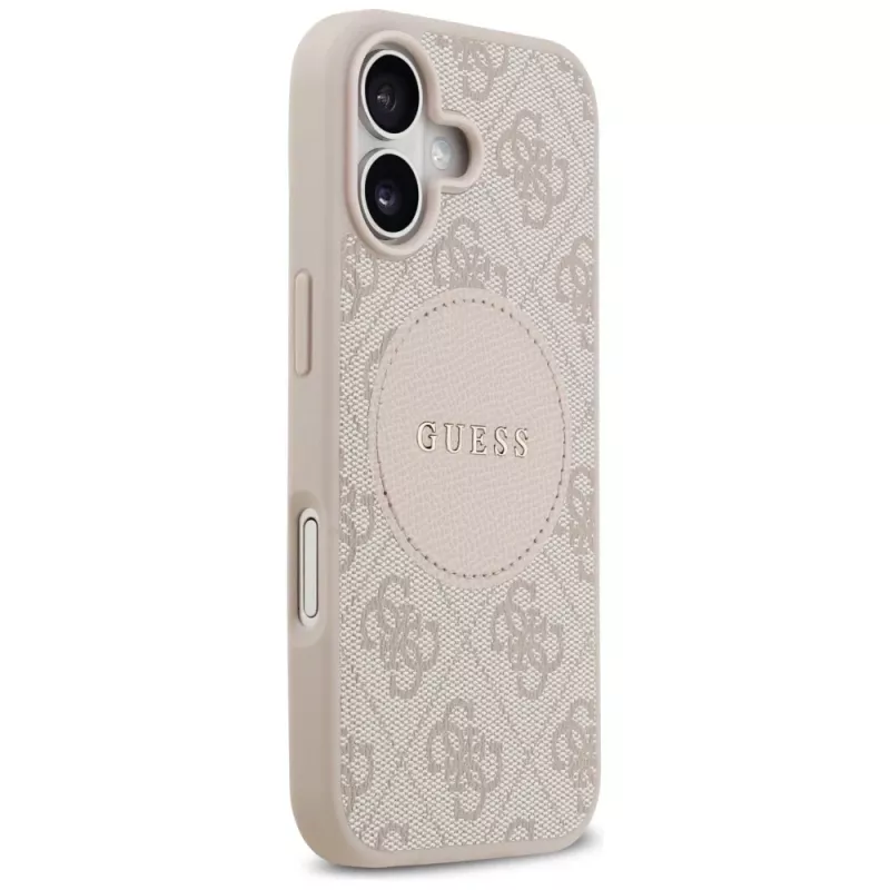Guess 4G Circle Classic Logo MagSafe Case für iPhone 17 - Pink