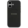 Guess Grained Ring MagSafe Case für iPhone 17 - Schwarz