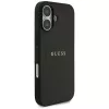 Guess Grained Ring MagSafe Case für iPhone 17 - Schwarz