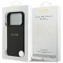 Guess Grained Ring MagSafe Case für iPhone 17 Pro (Schwarz)
