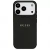 Guess Grained Ring MagSafe Case für iPhone 17 Pro (Schwarz)