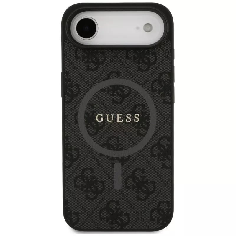 Guess 4G Ring Classic Logo MagSafe Case für iPhone Air, Schwarz