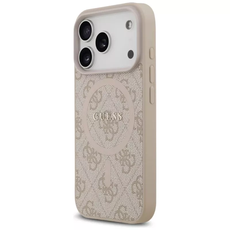 Guess 4G Ring Classic Logo MagSafe Case für iPhone 17 Pro Pink