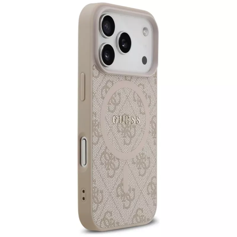 Guess 4G Ring Classic Logo MagSafe Case für iPhone 17 Pro Pink
