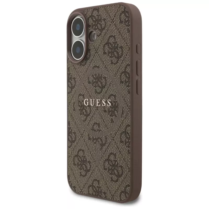 Guess 4G Ring Classic Logo MagSafe Case für iPhone 17 - Braun