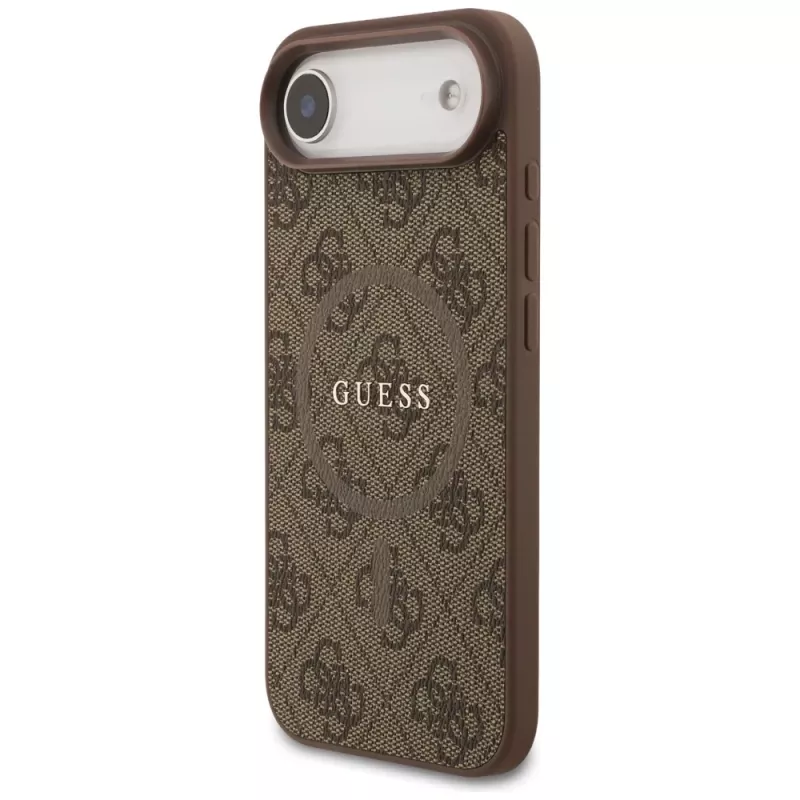 Guess 4G Ring Classic Logo MagSafe Case für iPhone Air Braun