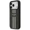 Guess 4G Printed Stripes MagSafe Case für iPhone 17 Pro (Schwarz)