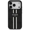 Guess 4G Printed Stripes MagSafe Case für iPhone 17 Pro (Schwarz)