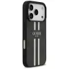 Guess 4G Printed Stripes MagSafe Case für iPhone 17 Pro (Schwarz)