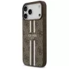 Guess 4G Printed Stripes MagSafe Case für iPhone 17 Pro Max (Braun)