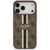 Guess 4G Printed Stripes MagSafe Case für iPhone 17 Pro Max (Braun)