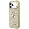 Guess Fixed Glitter Big 4G Case für iPhone 17 Pro Max (Gold)