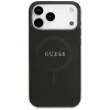 Guess Saffiano Classic Logo MagSafe Case für iPhone 17 Pro Max Schwarz