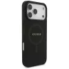 Guess Saffiano Classic Logo MagSafe Case für iPhone 17 Pro Max Schwarz