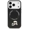 KARL LAGERFELD Karl & Choupette Pins MagSafe Case für Apple iPhone 17 Pro - Schwarz