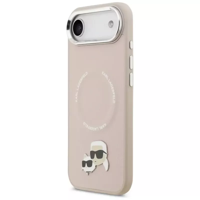 KARL LAGERFELD Karl & Choupette Pins MagSafe Case für iPhone Air Pink