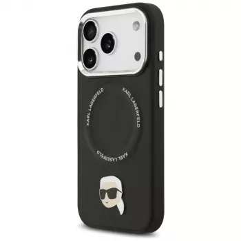 KARL LAGERFELD Karl Pin MagSafe Case für Apple iPhone 17 Pro - Schwarz