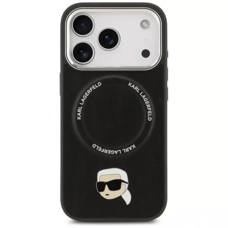 KARL LAGERFELD Karl Pin MagSafe Case für Apple iPhone 17 Pro - Schwarz