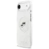 Karl Lagerfeld IML Glitter Karl & Choupette Heads Logo MagSafe-Hülle für Apple iPhone Air - Grau